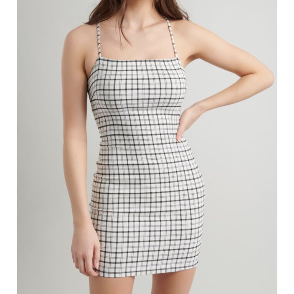 NWT Garage Clothing Plaid Dress